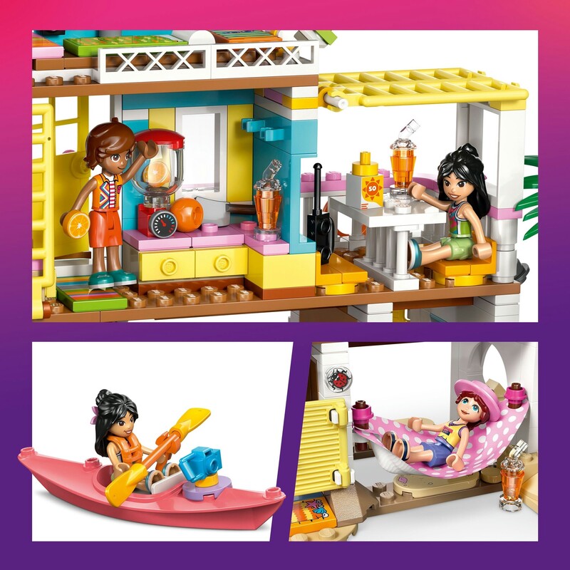 Конструктор LEGO Friends Пляжный домик с котиками (42699)