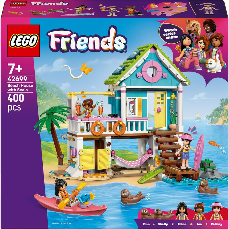 Конструктор LEGO Friends Пляжный домик с котиками (42699)