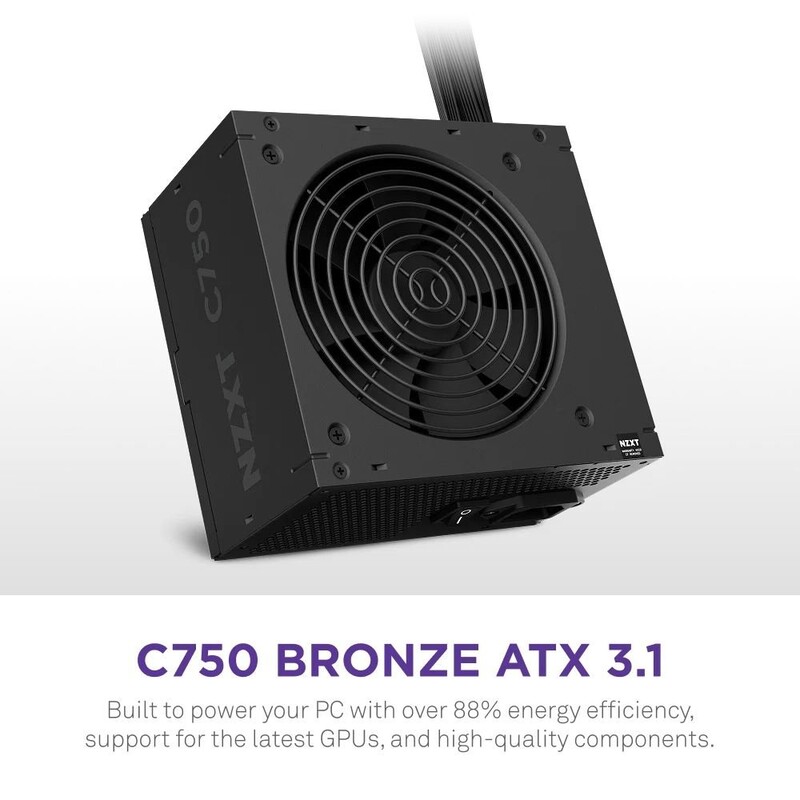 Блок питания NZXT C750W ATX 3.1 (PA-7B3BB-EU) 750W, 80+ Bronze