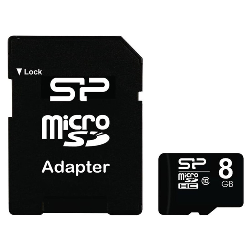 Карта пам`ятi MicroSDHC 8GB Class 10 Silicon Power + SD-adapter (SP008GBSTH010V10-SP)