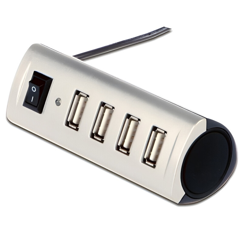 Концентратор USB2.0 Digitus Ednet ECO Silver (85021) 4хUSB2.0 + бж