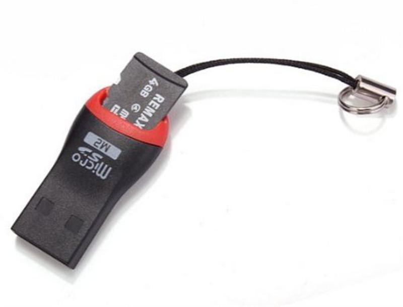 Кардридер STLab U-374 USB черный с красным