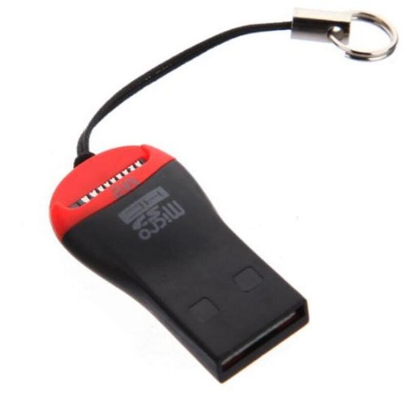 Кардридер STLab U-374 USB черный с красным