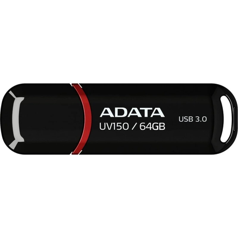 Флеш-накопичувач USB3.0 64GB A-Data UV150 Black (AUV150-64G-RBK)