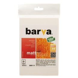 Фотопапір Barva Economy матовий 220г/м2 10х15см 20арк. (IP-AE220-223)