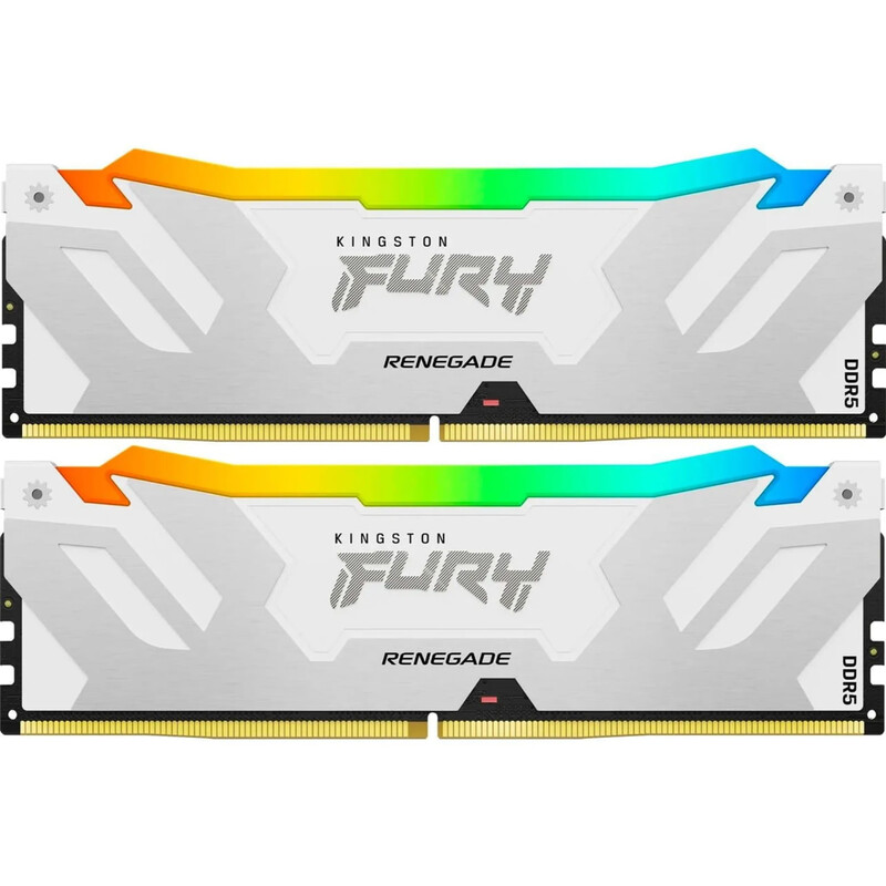 Модуль памяти DDR5 2х24GB/8000 Kingston Fury Renegade RGB White (KF580C38RWAK2-48)