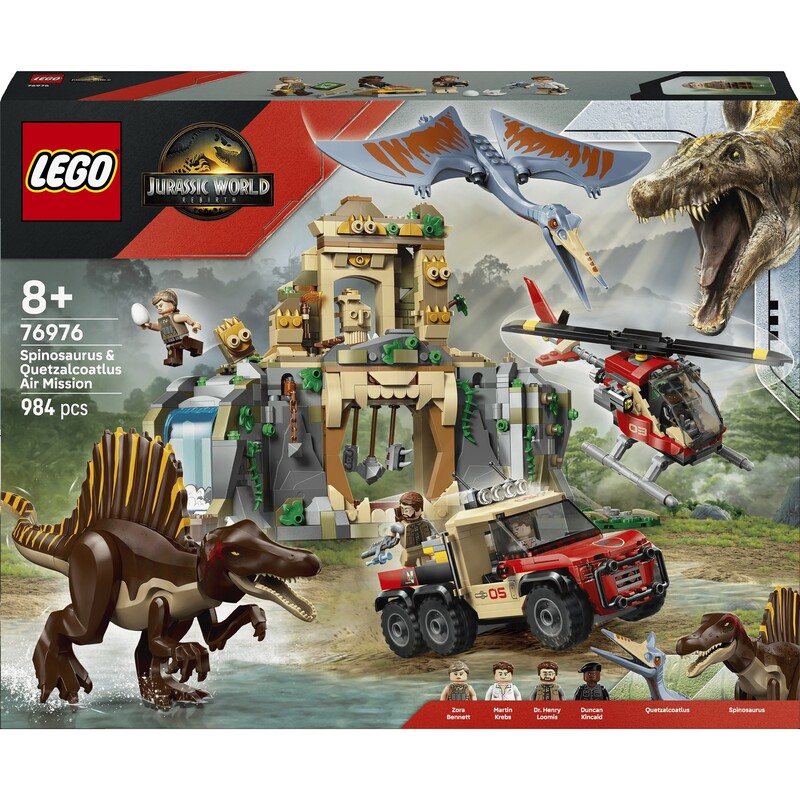 Конструктор LEGO Jurassic World Повітряна місія зі спинозавром (76976)