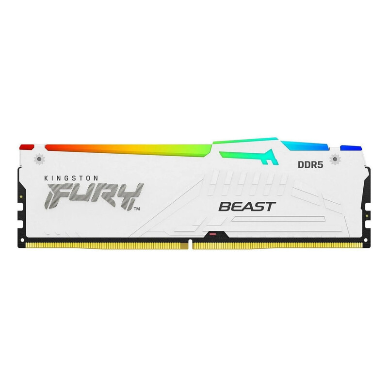 Модуль памяти DDR5 32GB/5200 Kingston Fury Beast RGB White (KF552C40BWA-32)