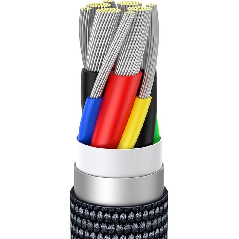 Кабель Baseus Crystal Shine USB Type-C - USB Type-C (M/M), 100W, 1.2 м Black (CAJY000601)