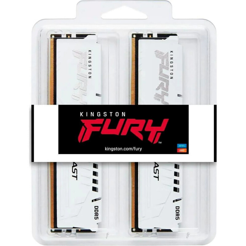 Модуль памяти DDR5 2х16GB/5200 Kingston Fury Beast White (KF552C40BWK2-32)