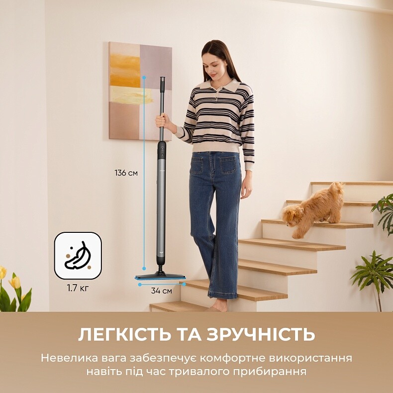 Електрична швабра Dreame Mira Mop 10 White (HMF10A-WH)
