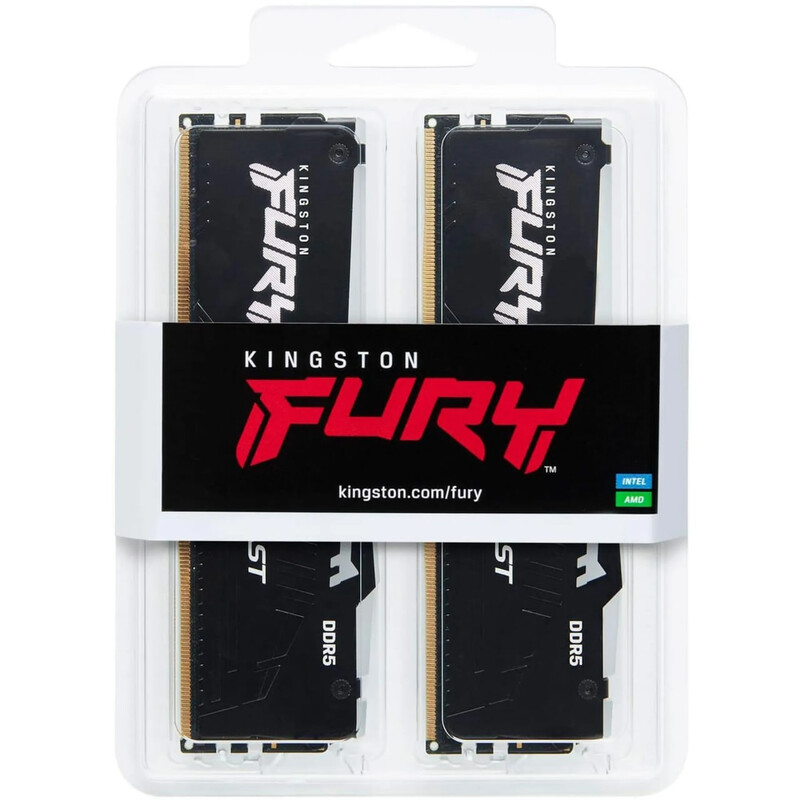 Модуль пам`яті DDR5 2х32GB/5600 Kingston Fury Beast RGB Black (KF556C40BB2AK2-64)