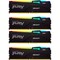 Фото - Модуль пам`яті DDR5 4х32GB/5600 Kingston Fury Beast RGB Black (KF556C40BBAK4-128) | click.ua