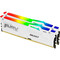 Фото - Модуль памяти DDR5 2х32GB/5600 Kingston Fury Beast RGB White (KF556C40BWAK2-64) | click.ua