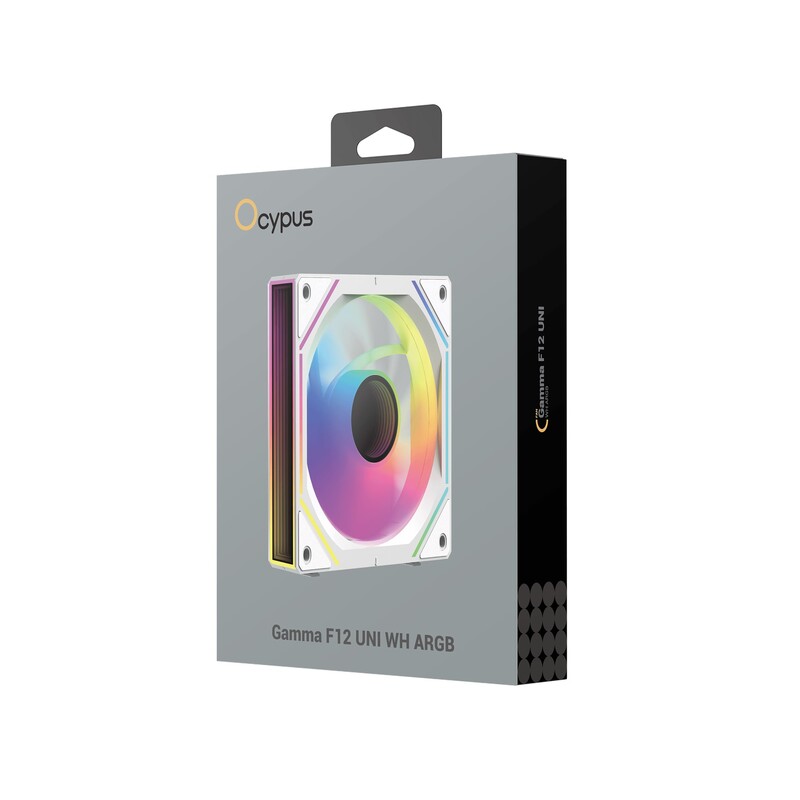 Вентилятор Ocypus Gamma F12 UNI WH ARGB (Gamma-F12-WH1AM00U-GL)