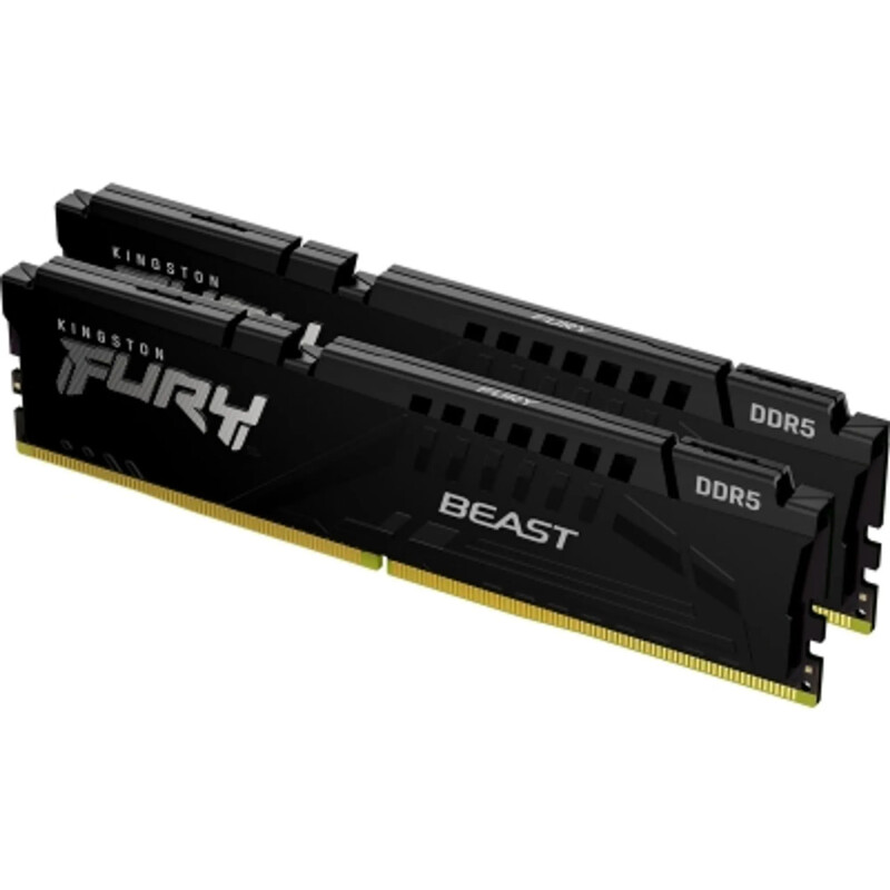 Модуль памяти DDR5 2х32GB/6400 Kingston Fury Beast Black (KF564C32BBEK2-64)