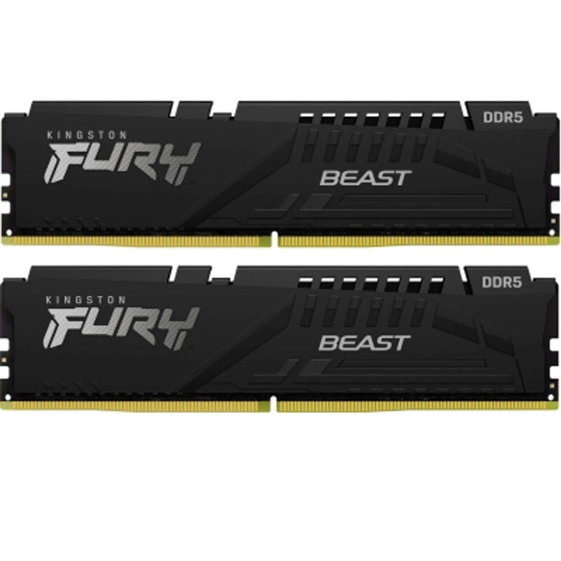 Модуль памяти DDR5 2х32GB/6400 Kingston Fury Beast Black (KF564C32BBEK2-64)