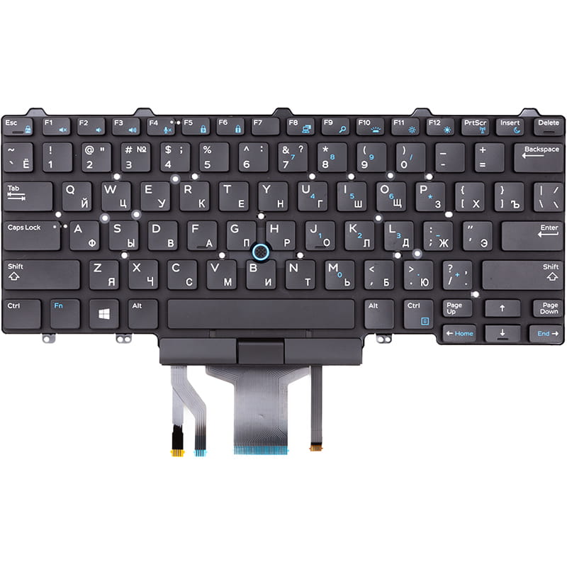 Клавиатура PowerPlant для ноутбука Dell Latitude E5450, E5470 черный, без фрейма (KB314102)