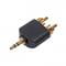 Фото - Перехідник Cablexpert 3.5 мм - 2хRCA (M/M), чорний (A-458) | click.ua