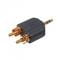 Фото - Перехідник Cablexpert 3.5 мм - 2хRCA (M/M), чорний (A-458) | click.ua