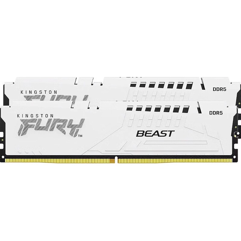 Модуль пам`яті DDR5 2х32GB/5600 Kingston Fury Beast White (KF556C40BWK2-64)