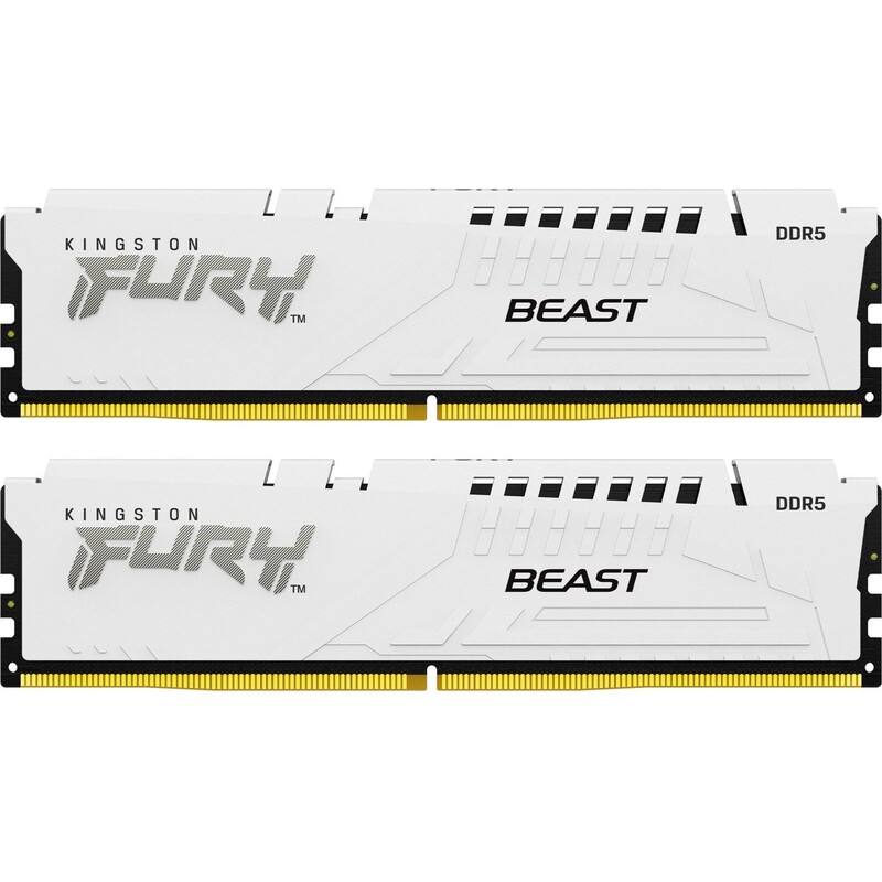 Модуль пам`яті DDR5 2х32GB/5600 Kingston Fury Beast White (KF556C40BWK2-64)
