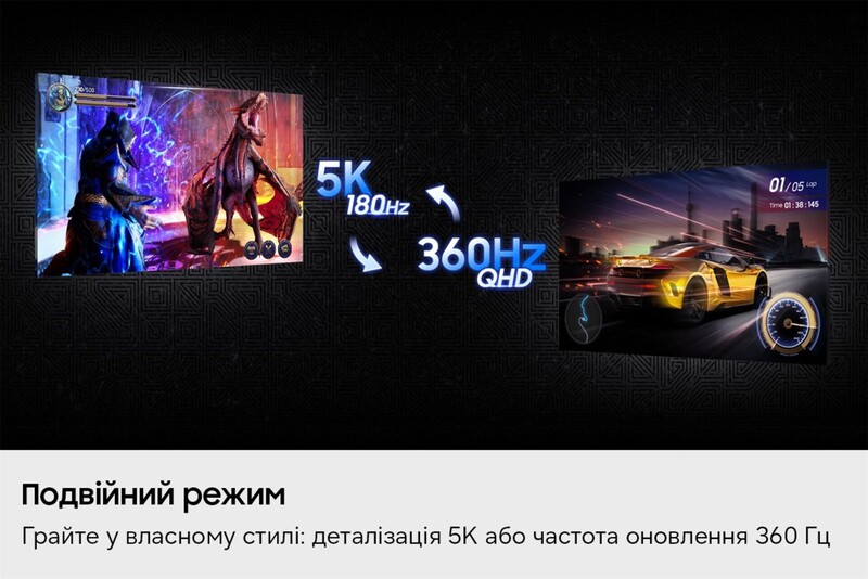 Монитор Samsung 27" Odyssey Gaming G8 (LS27HG800EFXUA) IPS Black 180Hz