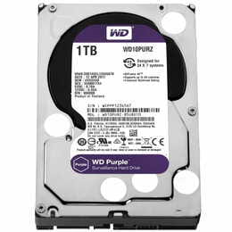 Накопитель HDD SATA 1.0TB WD Purple 5400rpm 64MB (WD10PURZ)