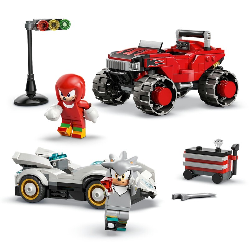 Конструктор LEGO Sonic Автомобіль Сільвера vs. монстр Наклза (77118)