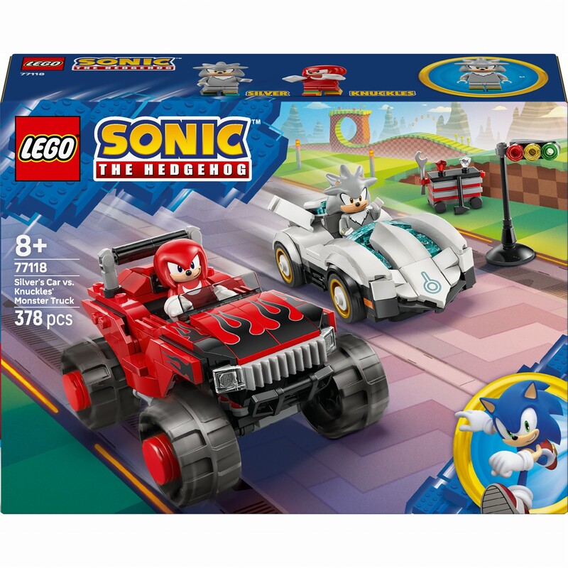 Конструктор LEGO Sonic Автомобіль Сільвера vs. монстр Наклза (77118)
