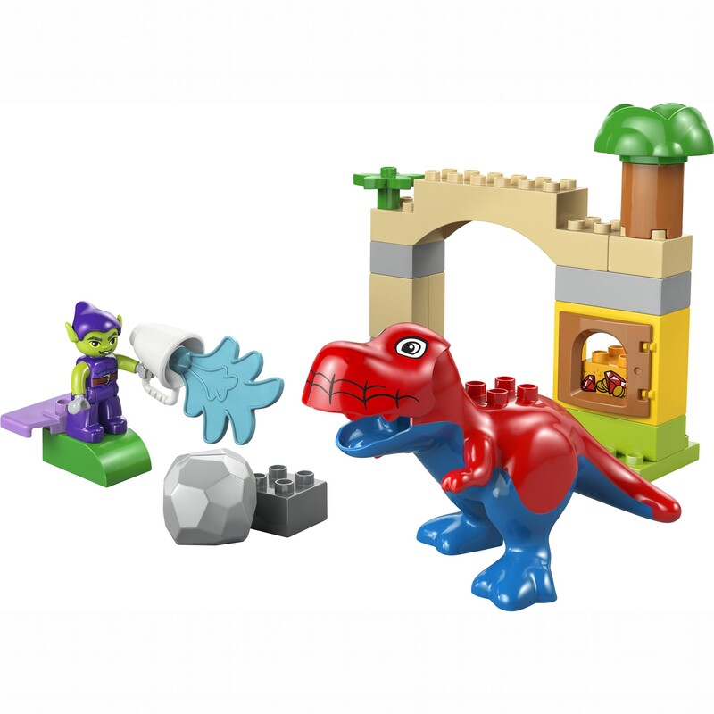 Конструктор LEGO Duplo Динозавр Spidey-Rex проти Гобліна (10463)