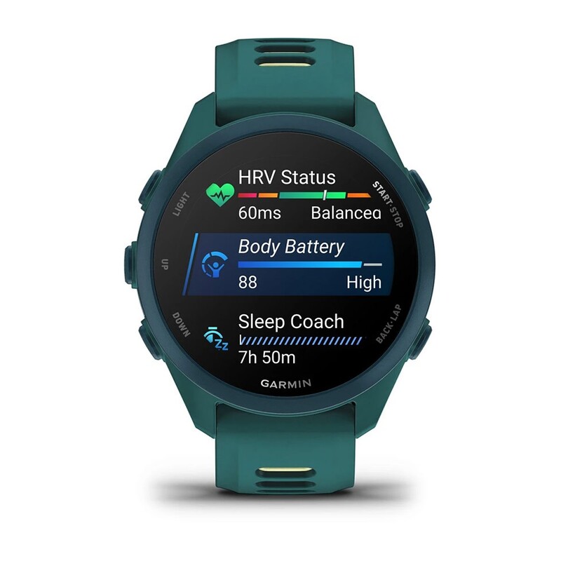 Смарт-годинник Garmin Forerunner 170 Music GPS Teal Green/Citron (010-03920-12)