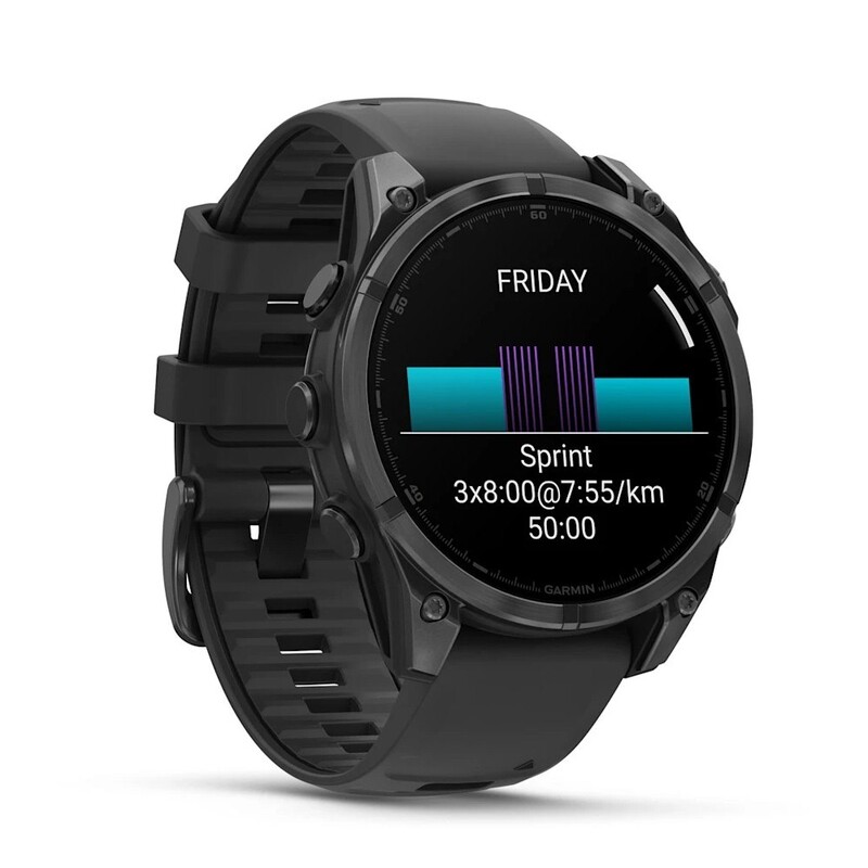 Смарт-годинник Garmin Fenix 8 47mm AMOLED Slate Gray with Black Silicone Band (010-02904-00)