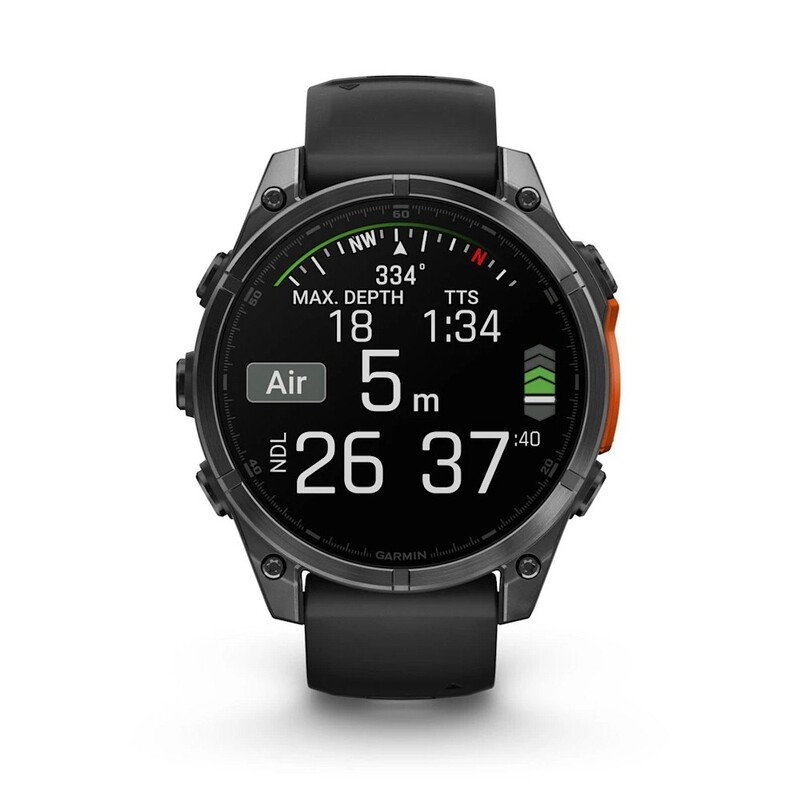 Смарт-годинник Garmin Fenix 8 47mm AMOLED Slate Gray with Black Silicone Band (010-02904-00)