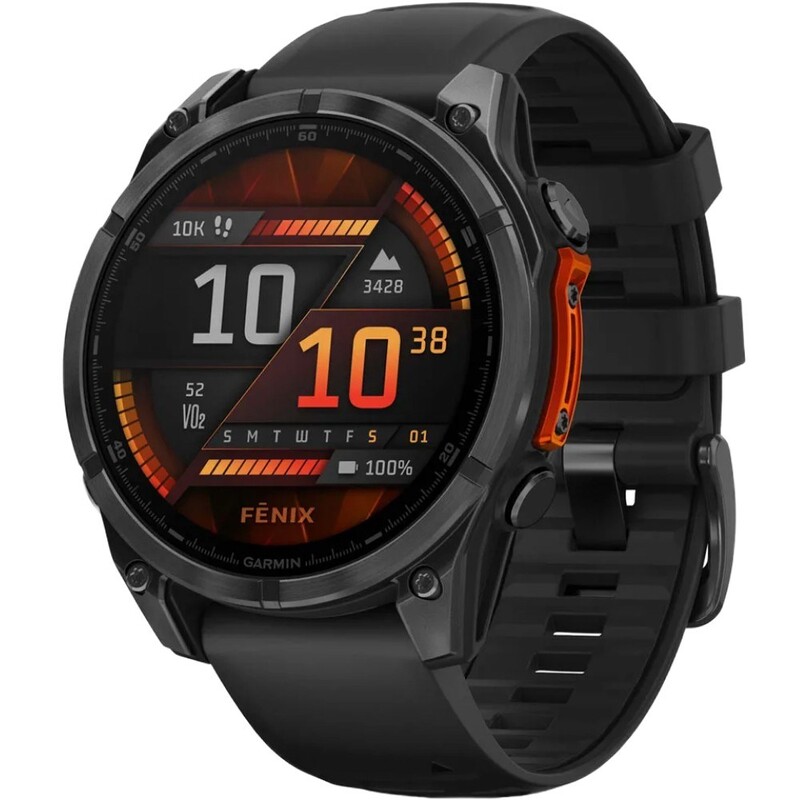 Смарт-годинник Garmin Fenix 8 47mm AMOLED Slate Gray with Black Silicone Band (010-02904-00)