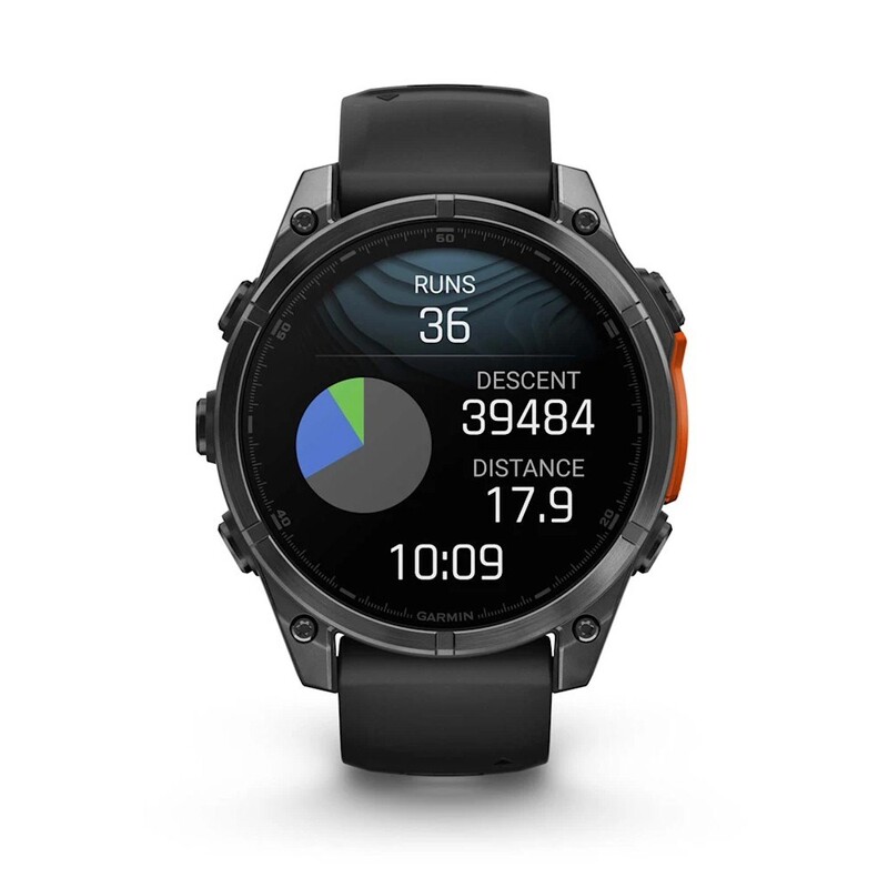 Смарт-годинник Garmin Fenix 8 47mm AMOLED Slate Gray with Black Silicone Band (010-02904-00)