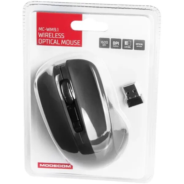 Мышь беспроводная Modecom MC-WM9.1 Black (M-MC-0WM9.1-100)