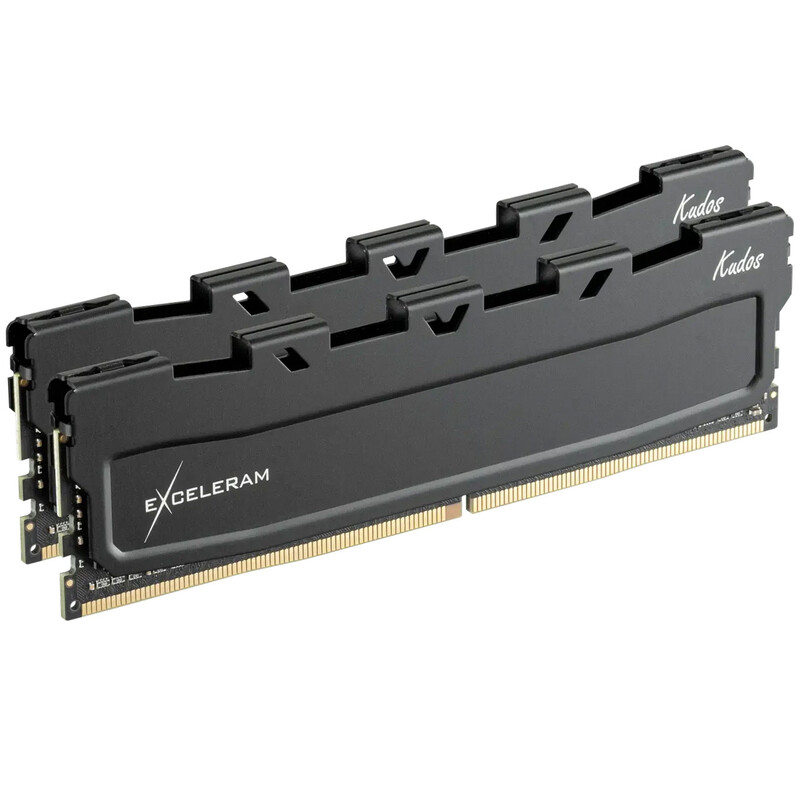 Модуль пам`ятi DDR4 2х16GB/3200 eXceleram Black Kudos (EKBLACK4323618XD)