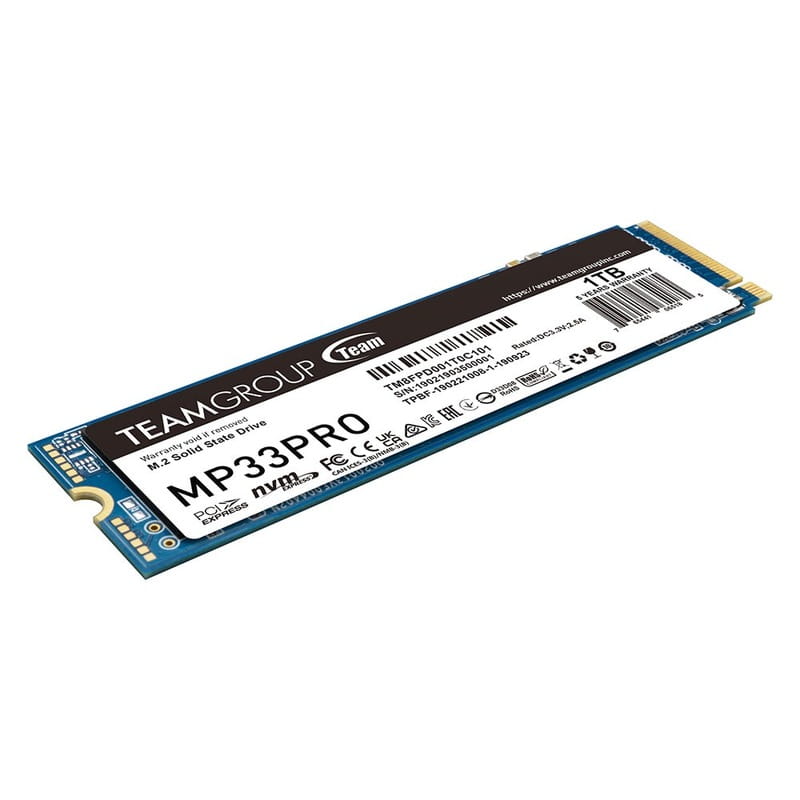 Накопичувач SSD 1TB Team MP33 Pro M.2 2280 PCIe 3.0 x4 3D TLC (TM8FPD001T0C101)