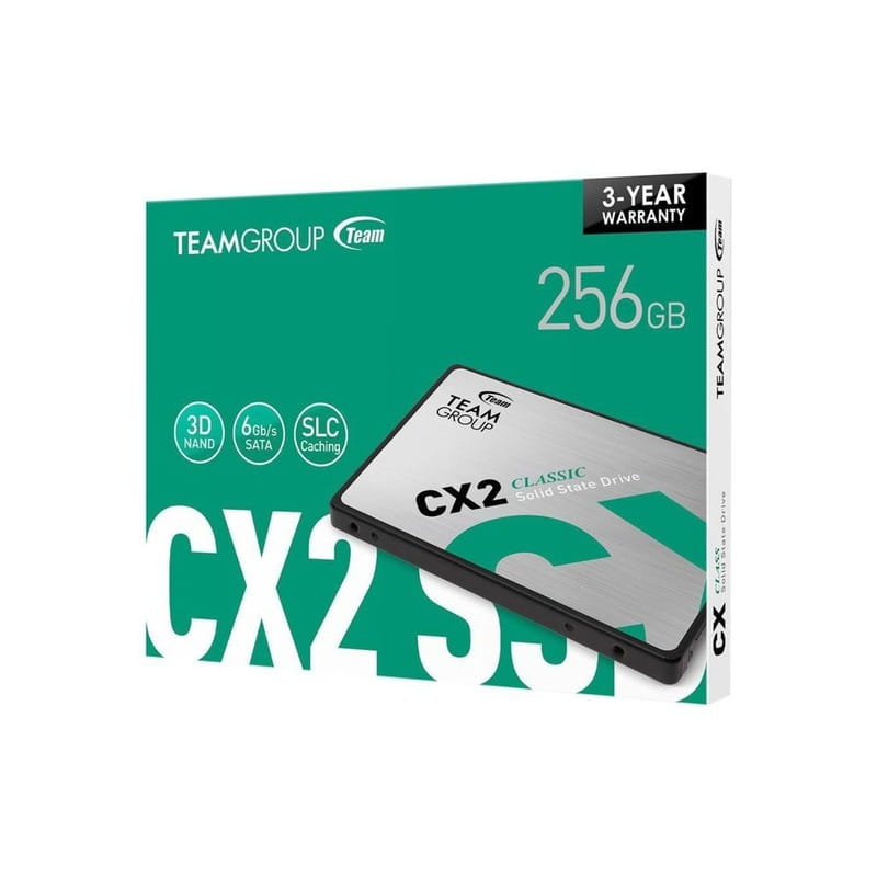 Накопитель SSD  256GB Team CX2 2.5" SATAIII 3D TLC (T253X6256G0C101)