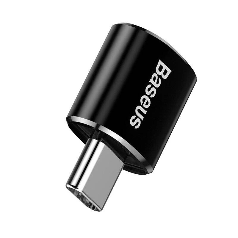 Адаптер Baseus USB-C-USB Black (CATOTG-01)
