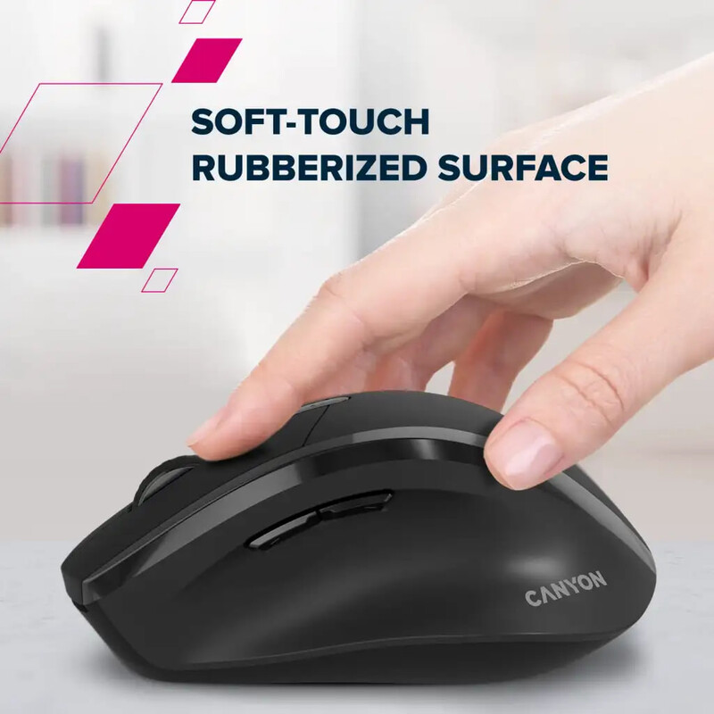 Мышь беспроводная Canyon On Click 17 Wireless Black (CNE-CMSW17B)