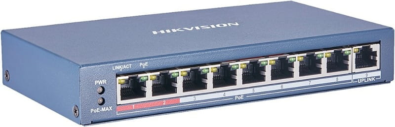 Комутатор Hikvision DS-3E0109P-E(C)