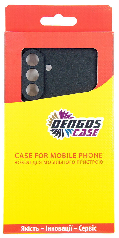 Чохол-накладка Dengos Carbon для Samsung Galaxy A57 5G SM-A576 Black (DG-KM-195) + захисне скло