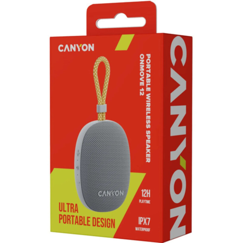 Акустична система Canyon OnMove 12 Grey (CNE-CBTSP12GY)