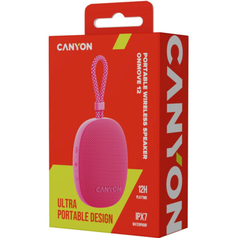 Акустична система Canyon OnMove 12 Pink (CNE-CBTSP12PK)