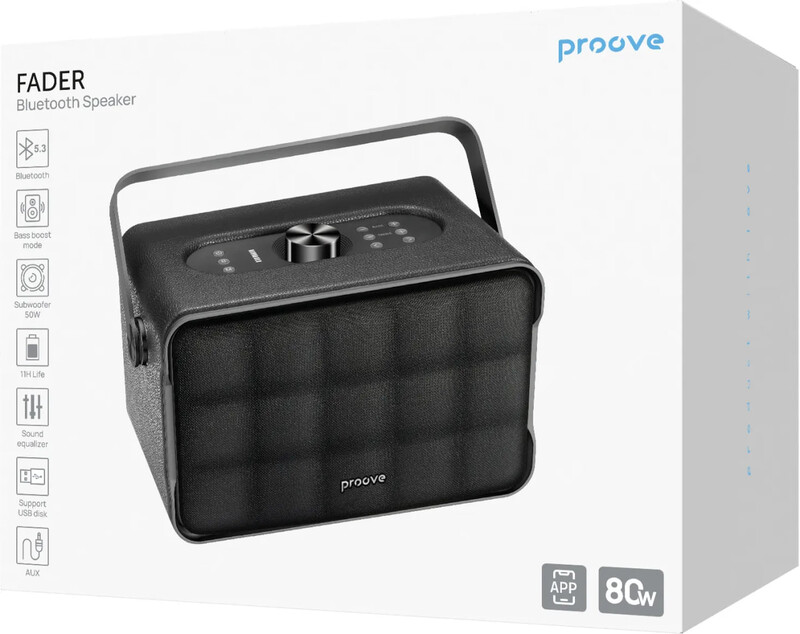 Акустична система Proove Fader Black (PSFD8018AP01)