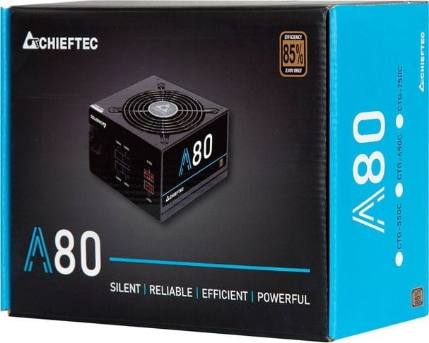 Блок питания Chieftec CTG-650C, ATX 2.3, APFC, 12cm fan, КПД >85%, modular, RTL