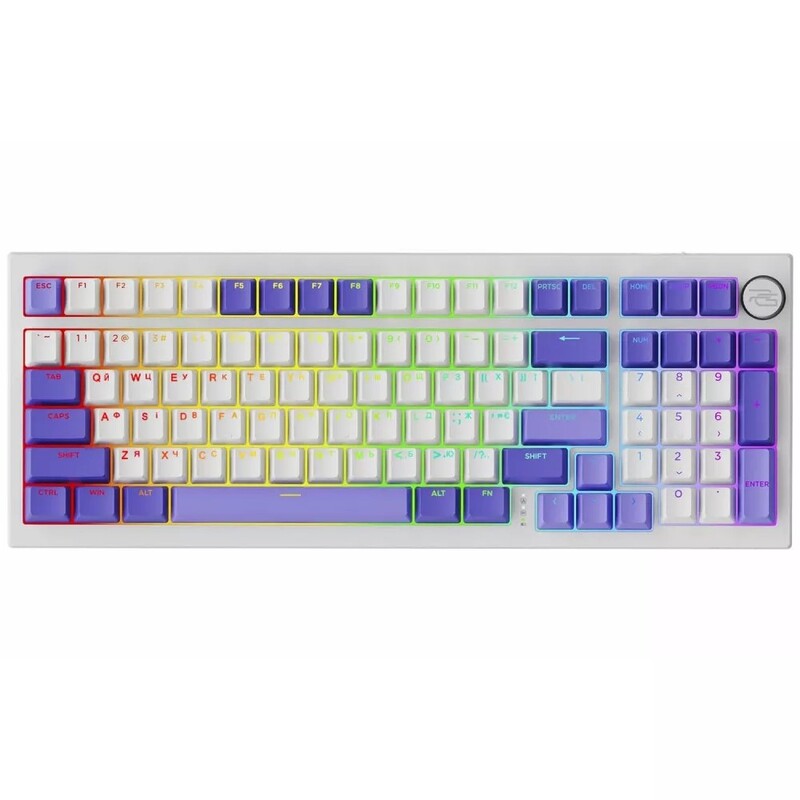 Клавиатура Proove Gaming Slicker Pro UA White/Purple
