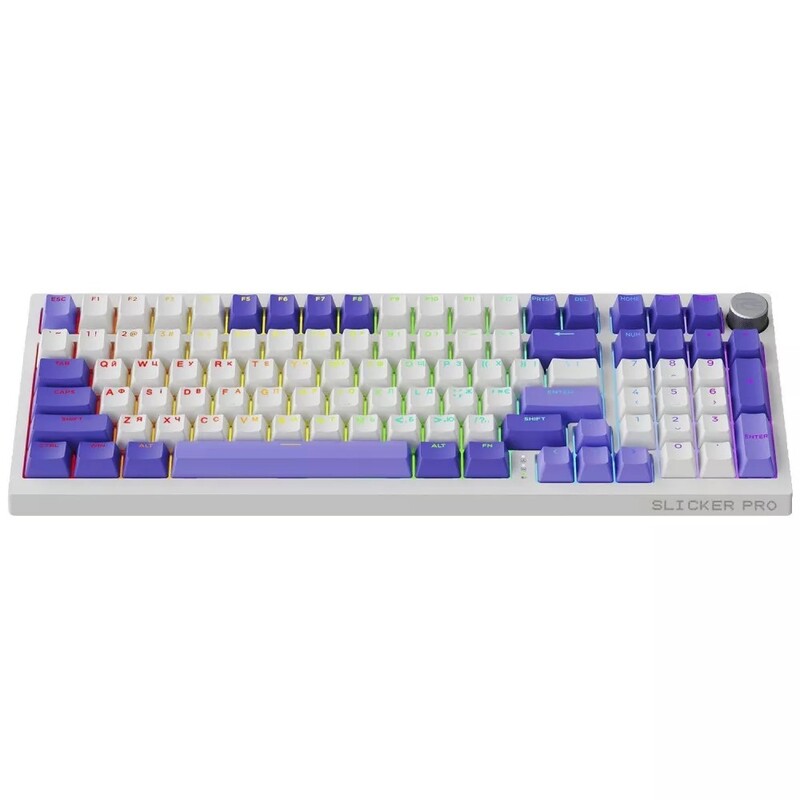 Клавиатура Proove Gaming Slicker Pro UA White/Purple
